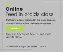 Load image into Gallery viewer, Feed-In Cornrows &amp; Knotless Braids Online Class