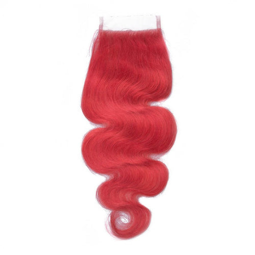 RED BODY WAVE CLOSURE 4X4